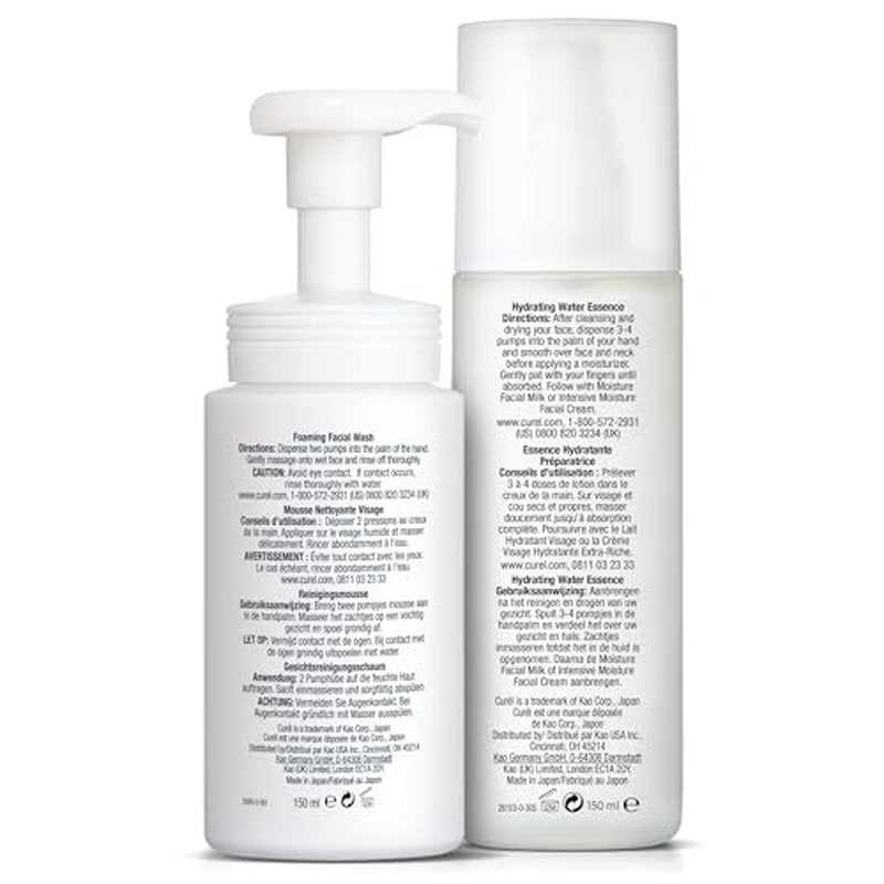 Curel Water Essence and Face Wash
