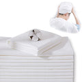 Disposable Large Hair Towels 40 Pack White Spa Towels 15.75 x 31.5 inches - Absorbent & Quick Dry