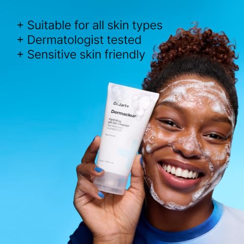 Dr.Jart+ Dermaclear Hydrating pH Gel Cleanser with Beta-Glucan - Korean Face Wash, 5.07 fl oz