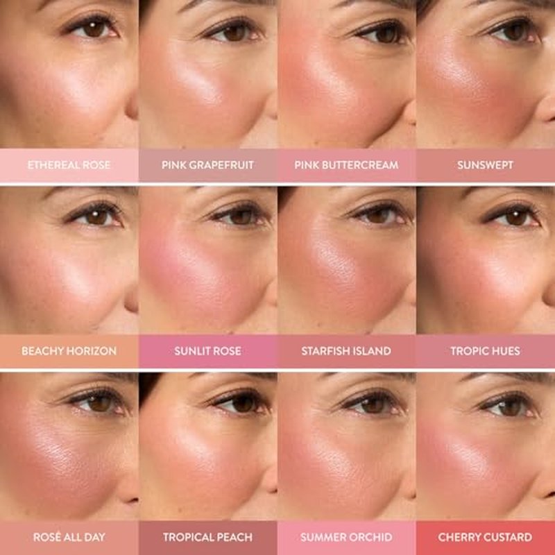 LAURA GELLER NEW YORK Baked Blush-n-Brighten Marbleized Blush for Cheeks - Starfish Island - Natural Finish - Buildable Color
