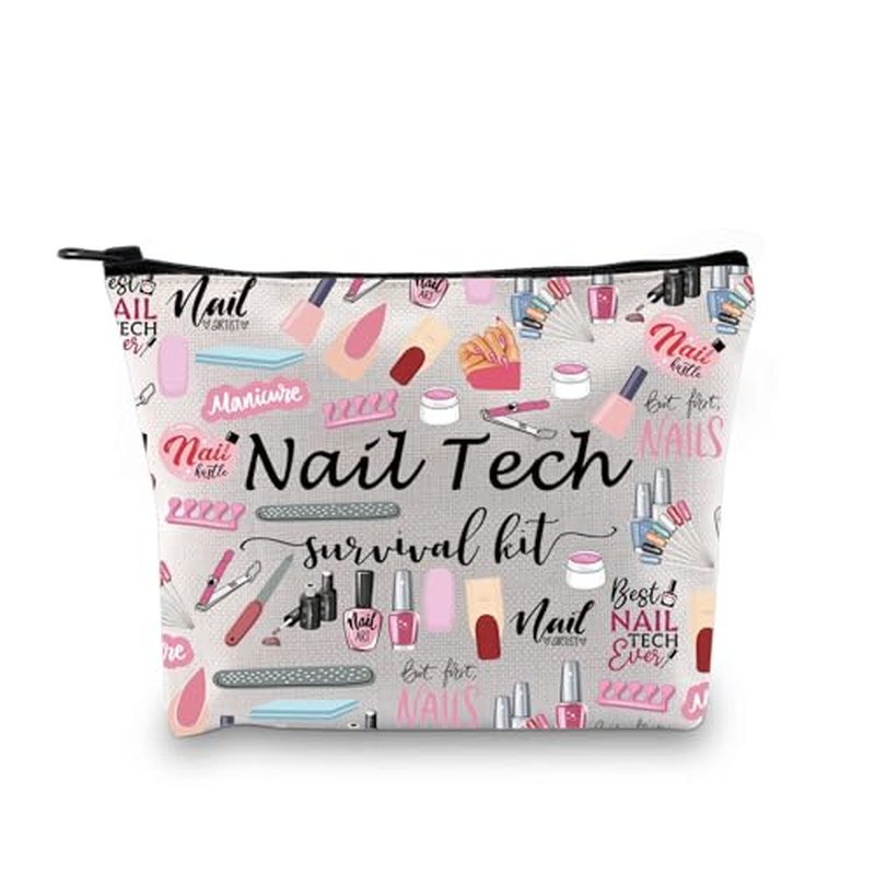 GJTIM Nail Tech Gift Nail Tech Survival Kit Accessories Travel Organizer Bag Manicurist Gift Nail Artist Gift Beautician Gift (Nail Tech2 Bag)