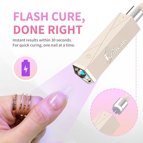 iGel Beauty PRO-X Mini LED Nail Lamp - Portable Rechargeable UV Curing Light