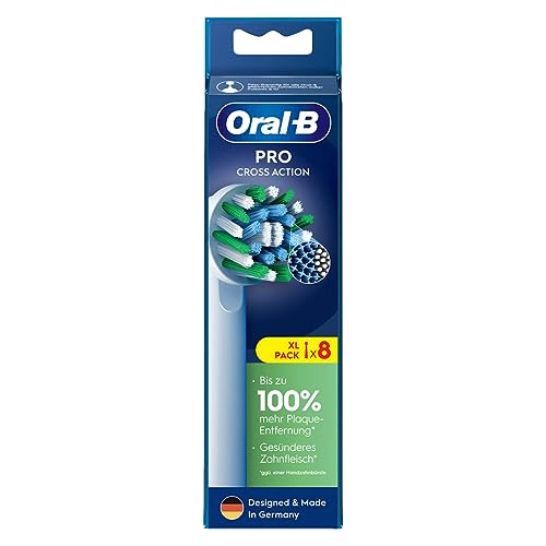 Oral-B Pro CrossAction Electric Toothbrush Replacement Heads - White / 8 Pack