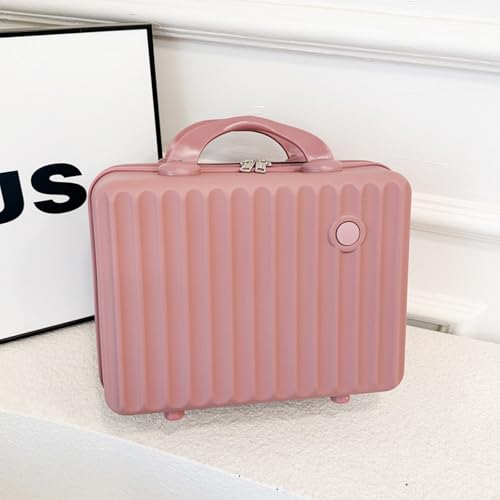 Travel Makeup Bag for Women, Large Waterproof Cosmetic Organizer with 3-piece Set, Toiletry Bag for Gym/College/Gifts | Cute Aesthetic Design (Pink)