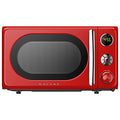 Galanz 0.7 Cu.Ft Microwave Oven with LED Lighting & Child Lock - Retro Red