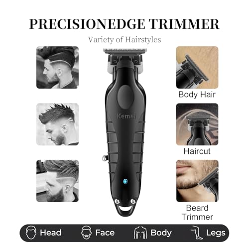 Cordless Men's Hair Trimmer Black - Rechargeable Beard & Body Grooming
