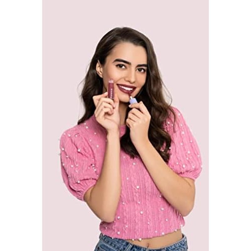 florence by mills Be A VIP Velvet Liquid Lipstick, Beautiful, Periodt (deep mauve pink), 0.13 oz/ 3.8g