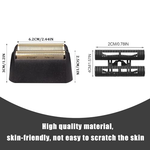 Pro 5 Star Series Finale Shaver Replacement Foil and Cutter Bar Assembly Compatible with wahl Shaver Model 7031-100/7043-100-For men's shaving- 2Pcs Black