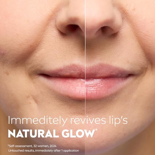 Vegan Lip Balm with Hyaluronic Acid & Vitamin E - Moisturizing & Glowy Lips, Pack of 6