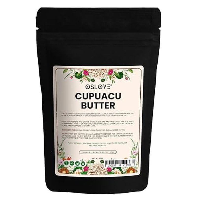 Cupuacu butter 16 oz-Pure and Natural | Fresh, Rich and Creamy in DIY mixes | Vegan butter | Use for whipped body butters, salves, lotions & soaps. (16 oz)