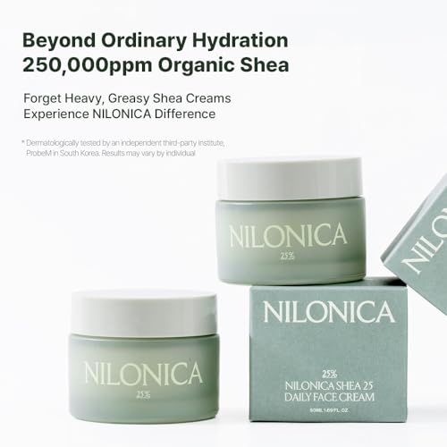 Face Moisturizer for Dry Skin with Organic Shea Butter - 1.69 Fl Oz