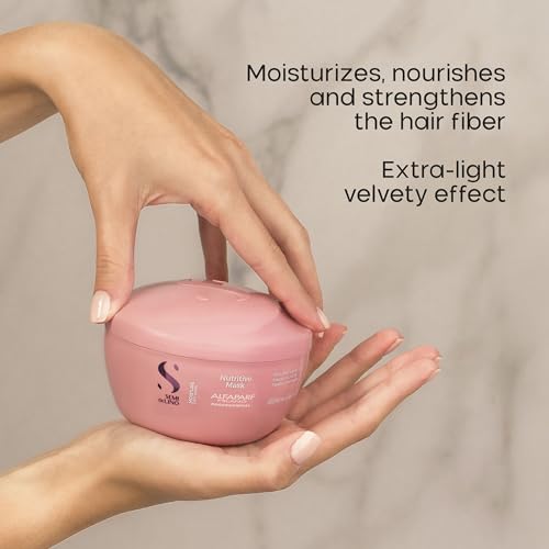 Alfaparf Milano Semi di Lino Moisturizing Hair Mask for Dry Hair 6.76 Fl Oz