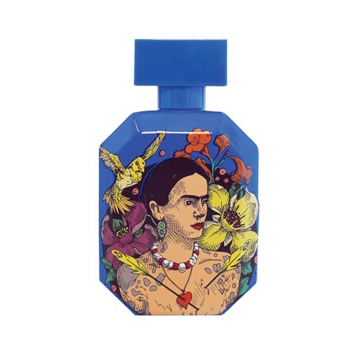 Frida Kahlo Blue Deluxe Edition Eau de Parfum for Women – Floral Gourmand Fragrance with Agave, Coconut & Jasmine – Long-Lasting, Art-Inspired Lacquered Bottle