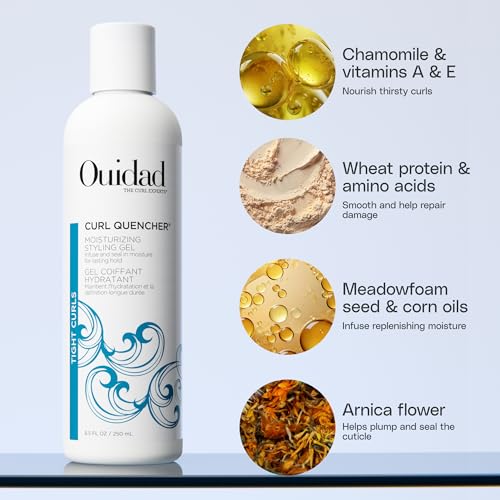 8.5oz Curl Quencher Moisturizing Styling Gel for Tight Curls - Flexible Hold & Frizz-Free