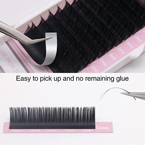 Ellipse Eyelash Extension 0.15 C Curl 8-15mm Mixed Tray Flat Eyelashes False Mink Individual Eyelash Extension Professional Salon Used Black Mink False Lashes Mink Lashes Extensions