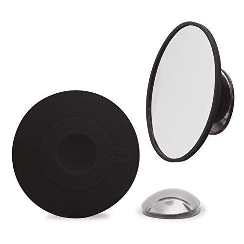 Cosmetic Mirror 15 x Magnification with Magnetic Extension Bar, Black