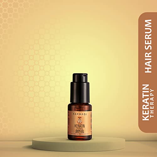 Keratin Hair Serum with Heat Protection - Nourishing Shine & Frizz Control, 1 fl oz