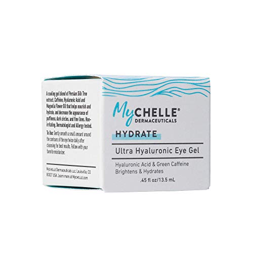 MyChelle Ultra Hyaluronic Eye Gel 0.45 Fl Oz Vegan Hydrating Eye Treatment
