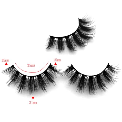 8Pair 3D False Eyelashes Fluffy Natural Look PACK Volume Fluffy Natural Faux Mink Lashes(3D999 DRAK PINK)