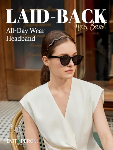 Tortoise Wavy Glasses Headband for Women Eyewear Friendly No Headache Hair Accessory