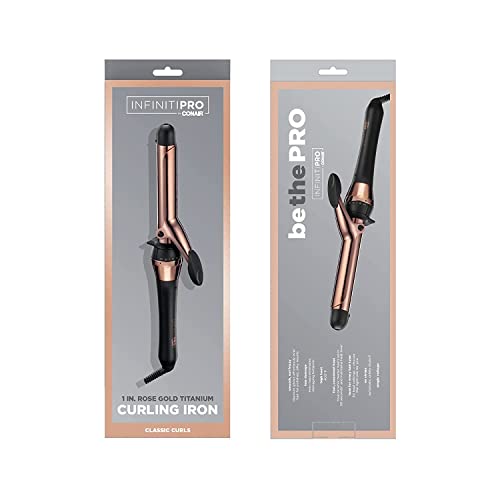 Black 1-Inch Titanium Curling Iron for Perfect Curls - Hair Styling Tool