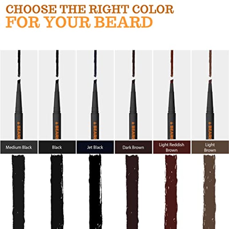 Beard Pencil Filler - DARK BROWN - and Complete Beard Shaper Kit
