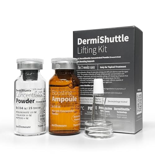 DermiShuttle Lifting Kit - Anti-Aging Face Serum for Firming & Wrinkles, 2 Weeks Supply