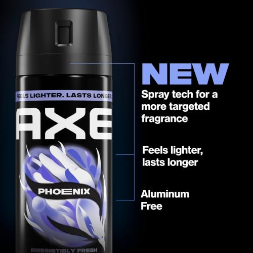 AXE Phoenix Men’s Body Care Gift Set - Body Wash, Deodorant Stick & Spray, 48H Odor Protection