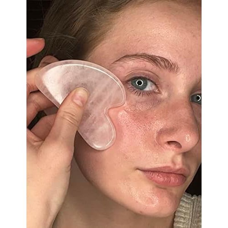 Gua Sha Glide Face Oil - Hydrating and Soothing With Azulene Blue Tansy, Blue Chamomile + Squalene | Moisturizer, Face Oil and Soothing Agent for All Skin Types - 1 fl oz (30ml)
