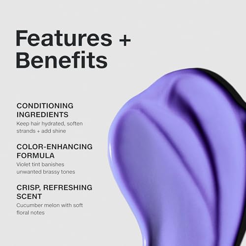 Violet Conditioner for Blonde Hair - 10.14 Fl Oz - Banish Brass & Brighten Light to Medium Blonde, Silver, Gray & White Hair - Paul Mitchell