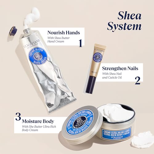 L'OCCITANE 20% Organic Shea Butter Hand Cream, Nourishes & Protects Dry Hands, Fast-Absorbing, Non-Greasy, Leaves Skin Moisturized & Soft, Vegan