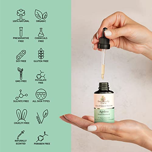 Rose Bakuchiol Facial Oil - Organic Anti-Aging Skin Care 1oz