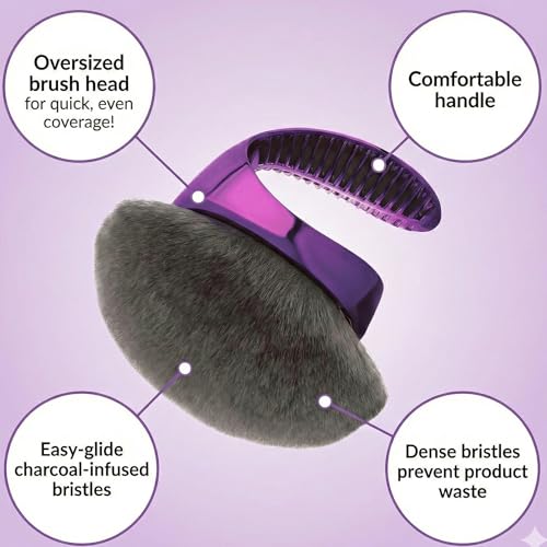 Large Flat Top Body Makeup & Self Tanner Brush - Vegan Blending Tool