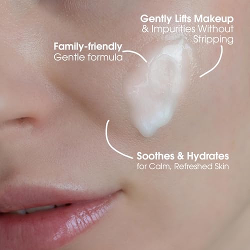 Yes To Cucumbers Daily Gentle Milk Cleanser, Soothing Face Wash That Won't Strip Your Skin & Holds Moisture, With Cucumber Extract, Soy Proteins & Green Tea, Natural, Vegan & Cruelty Free, 6 Fl Oz
