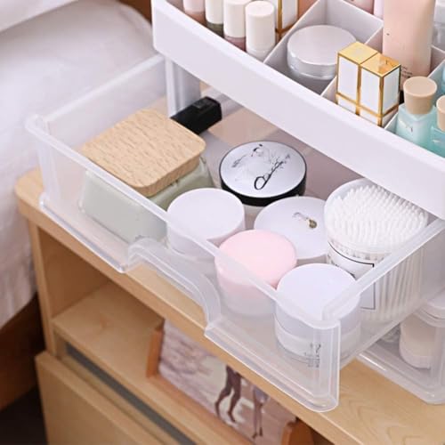Makeup Organizer with 3 Drawers, Vanity Storage for Cosmetics & Jewelry