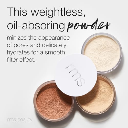 RMS Beauty Hydra Setting Powder ? Hydrating Translucent Loose Powder, Lightweight Matte Finish, Oil Control, Natural Radiance, Long-Lasting Makeup Lock, 0.21 oz
