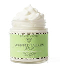 Organic Whipped Beef Tallow & Rosehip Oil Face & Body Moisturizer - Natural Grass Fed Balm for Dry Sensitive Skin, Unscented, 4 Fl Oz
