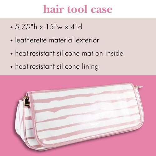 Hair Tool Organizer Bag with Heat-Resistant Interior - Goddess Stripe