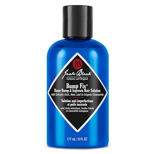 Jack Black Bump Fix Acne & Razor Bump Serum for Men - Moisturizing Ingrown Hair Solution, 6 fl oz