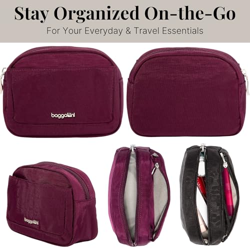Mulberry Small Women's Cosmetic Travel Organizer Bag - Lightweight & Compact