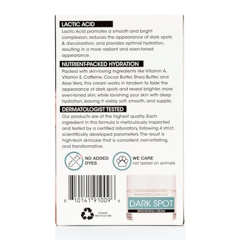 Advanced Clinicals Retinol Firming Cream + Dark Spot Brightening Face Cream Set