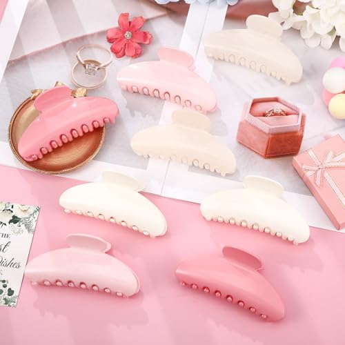 Yuxung 16Pcs Pastel Color Hair Claw Clips Bulk 4.33 Inch for Women