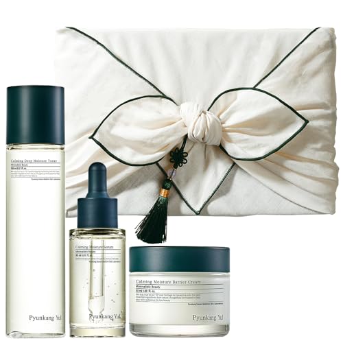 [PKY] Pyunkang Yul Calming Skincare Gift Set with Premium Gift Wrapping, Vegan, Korean Skincare (3-item set)