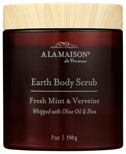 Body Scrub with Shea Butter & Olive Oil - Jasmine & Santal Variant - 7 oz
