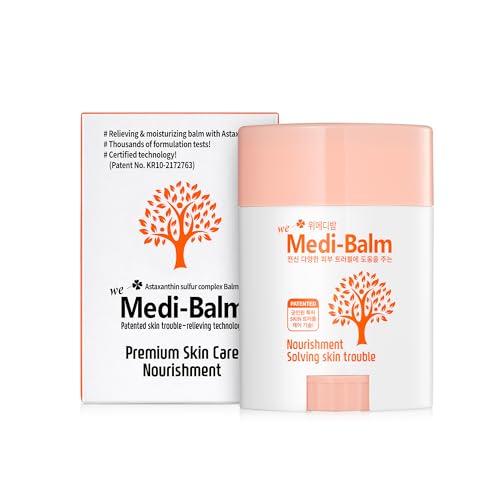 Astaxanthin Multi-Care Balm Stick ? Soothing & Moisturizing for Dry, Sensitive Skin | Safe for Babies, Kids & Adults | Natural, Steroid-Free | wemedibalm (20g / 0.70 oz)
