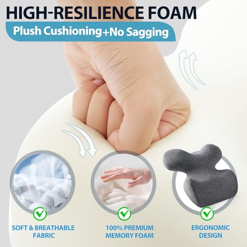 Memory Foam Breast Pillow and Face Down Massage Pillow 19.6 x 17.7 x 5 inches