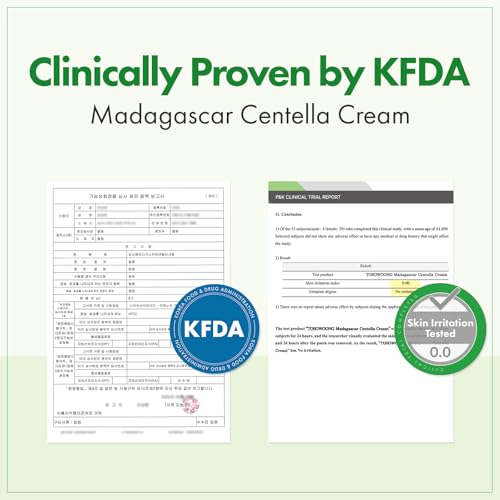 TOSOWOONG Madagascar Centella 70% Soothing & Hydrating Cream for Sensitive Skin