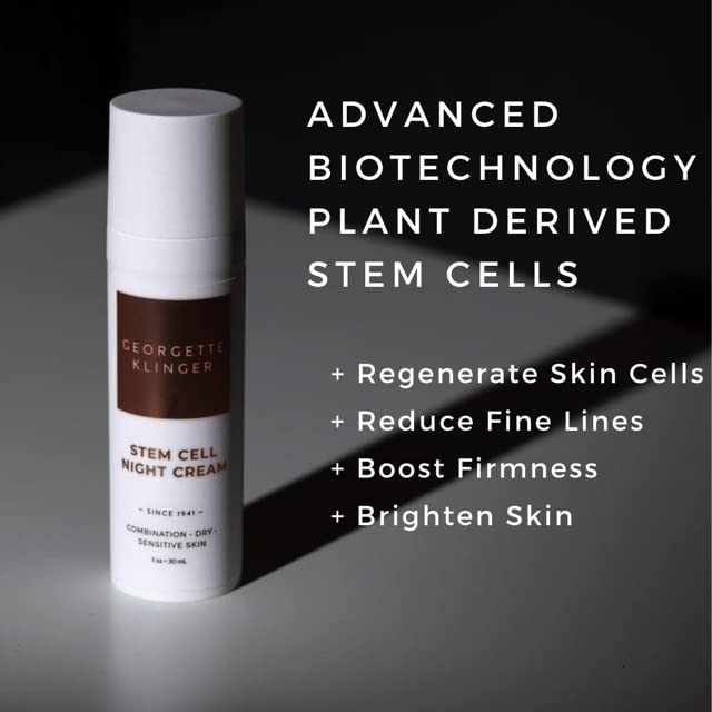 Stem Cell Night Cream for Anti-Aging & Hydration - 1 oz | Natural Face Moisturizer