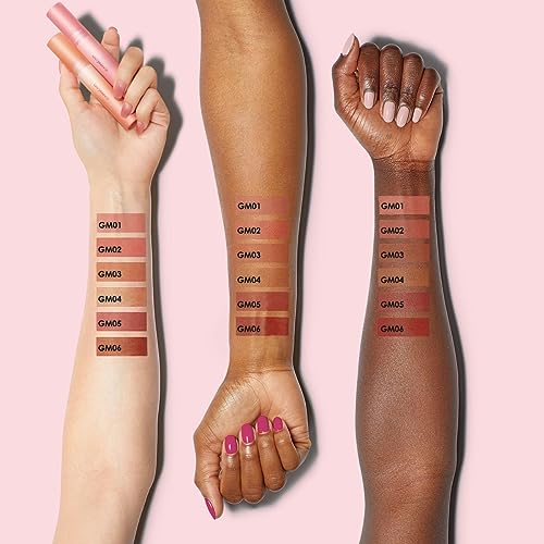 CARSLAN Velvet Matte Lipstick, High Pigment Lip Mud, Longwear, Lightweight, Smooth, Moisturizing Lipstick with Vitamin E, Hyaluronic Acid, GM03
