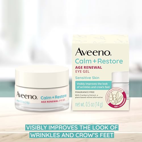 Aveeno Calm + Restore Age Renewal Eye Gel - Fragrance-Free, 0.5 oz